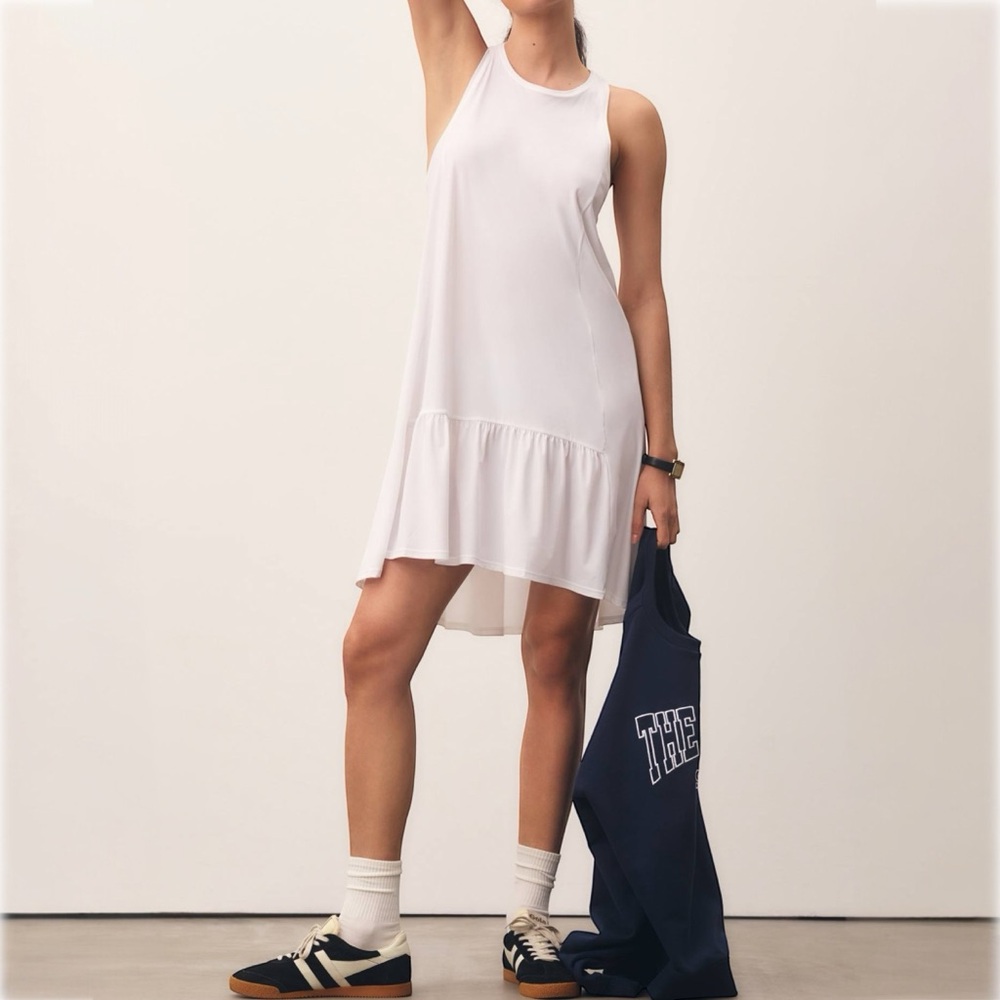 Anthropologie Sweaty Betty Explorer Club Mini Dress White size Large
